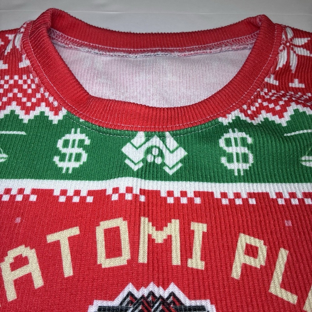 Die Hard Ugly Christmas Sweater Nakatomi Plaza Christmas Party 1998 Mens Medium - Picture 5 of 11